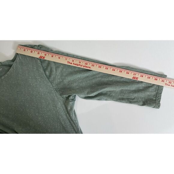 Soft Surroundings Dress L Eyelet Lace Asymmetric Hem Lagenlook Bohemian Green - Picture 7 of 10